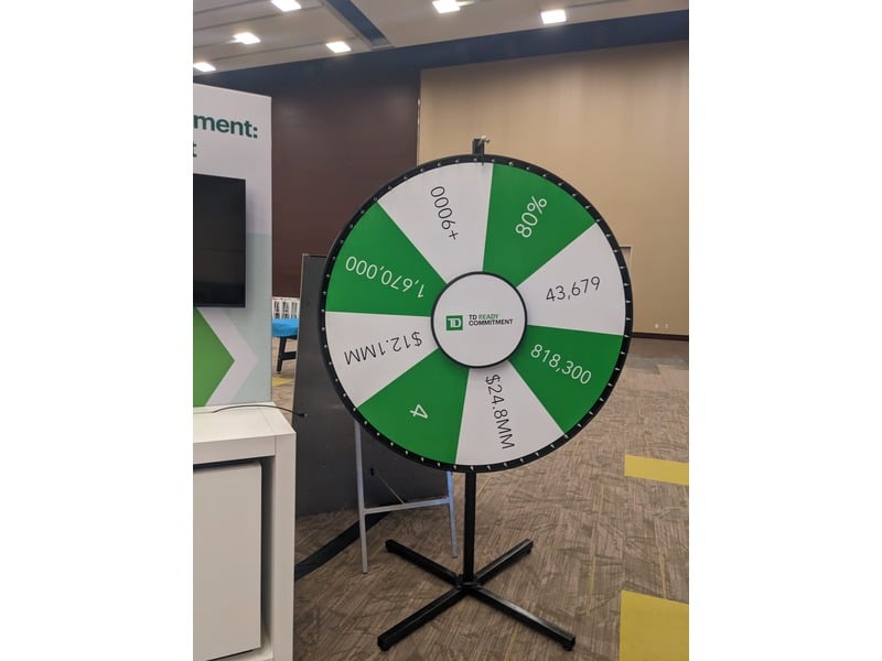 60″ Prize Wheel Rental Including Full Wrap