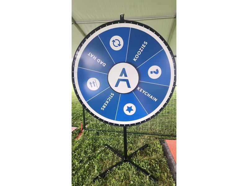 60″ Prize Wheel Rental Including Full Wrap