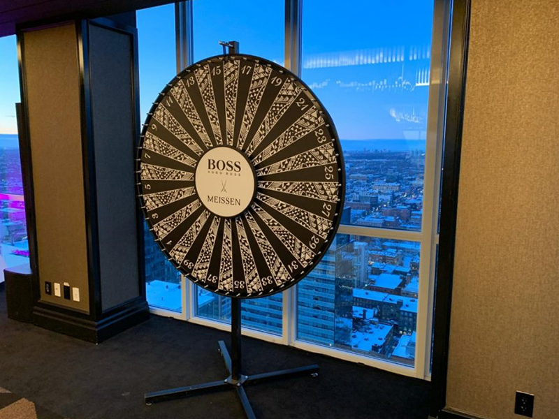 60″ Prize Wheel Rental Including Full Wrap