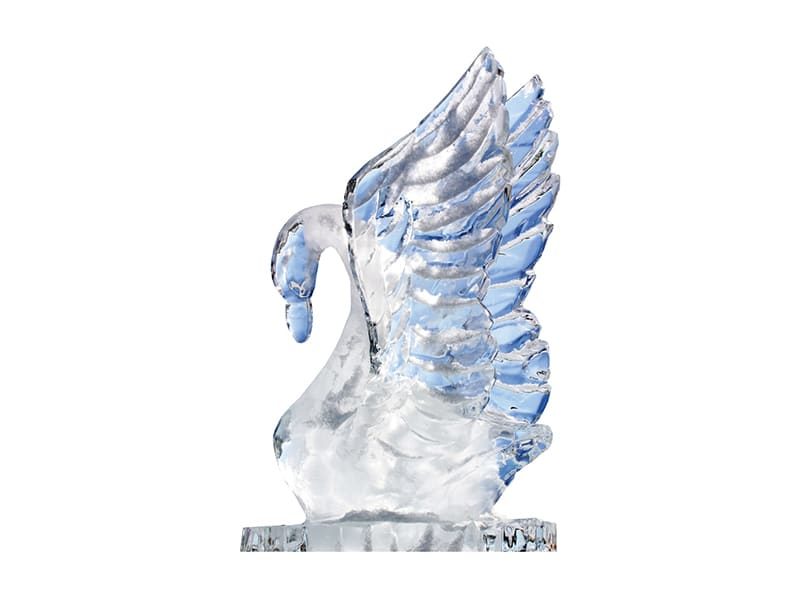 Ice Sculpture Rental in Toronto Swan Image.