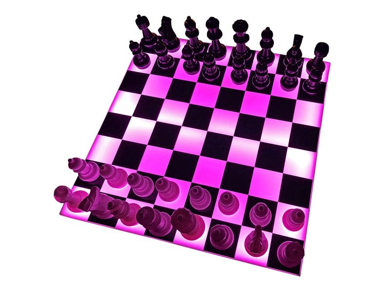 LED Large Chess Rental in Toronto Top Image.