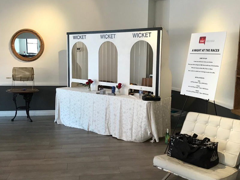 Cashier Ticket Wicket rental set up at event in Toronto.