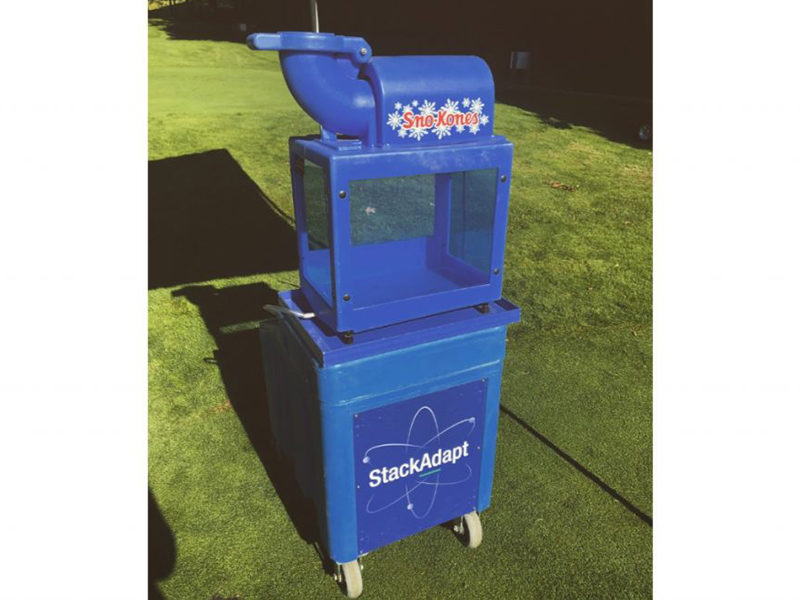 Sno Kone Cart rental set up for an outdoor event in Toronto.