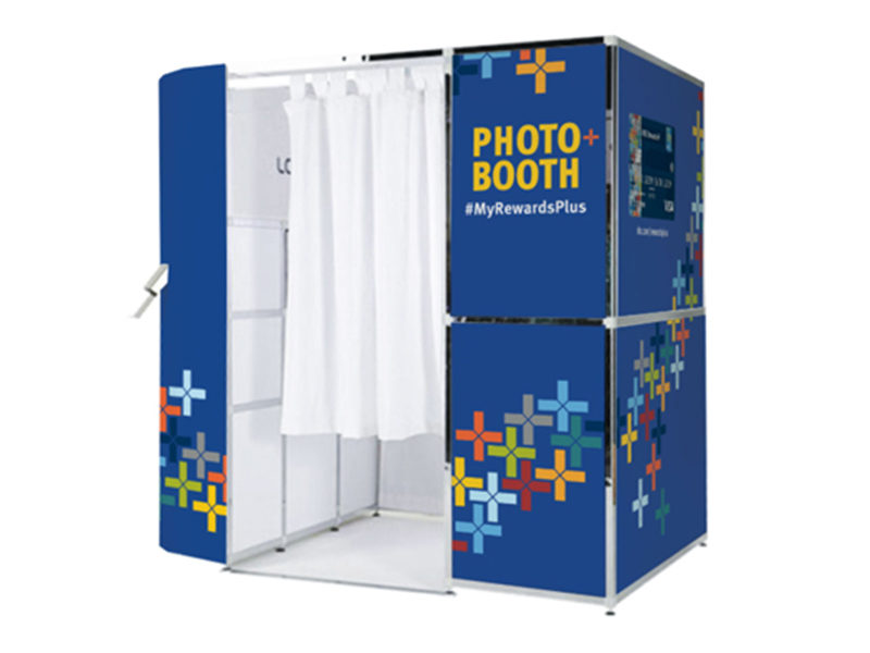Customized Enclosed Photo Booth rental in Toronto.