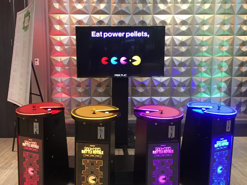 Pac-Man Battle Royale set up and ready to play.