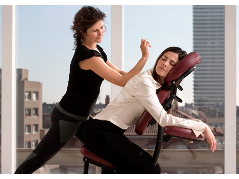 Woman receiving Massage Therapy in Toronto.