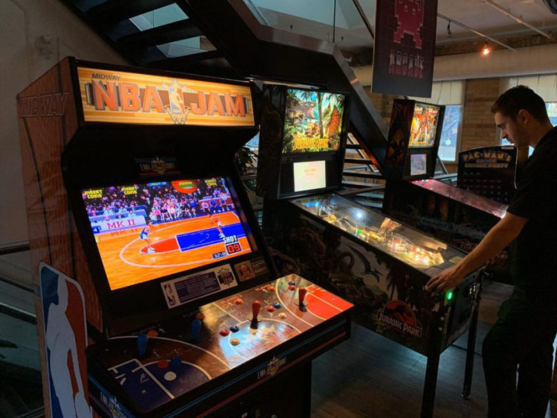 NBA Jam rental with Pinball Machines.