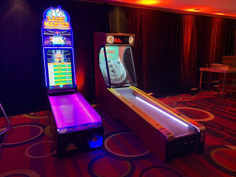 Lane Master Arcade next to the Skee Ball Classic.