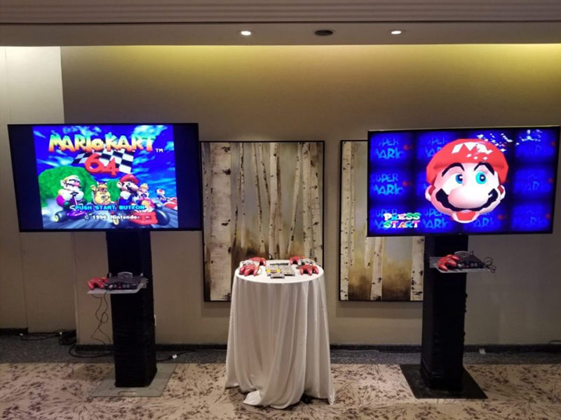 Gaming Console rentals featuring Mario Kart 64.