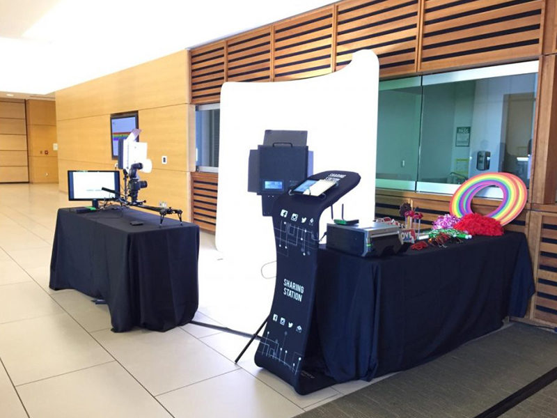 Slide Cam Experience rental in Toronto set up.