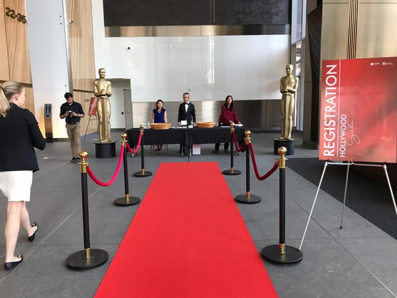 Red Carpet Entrance to event.