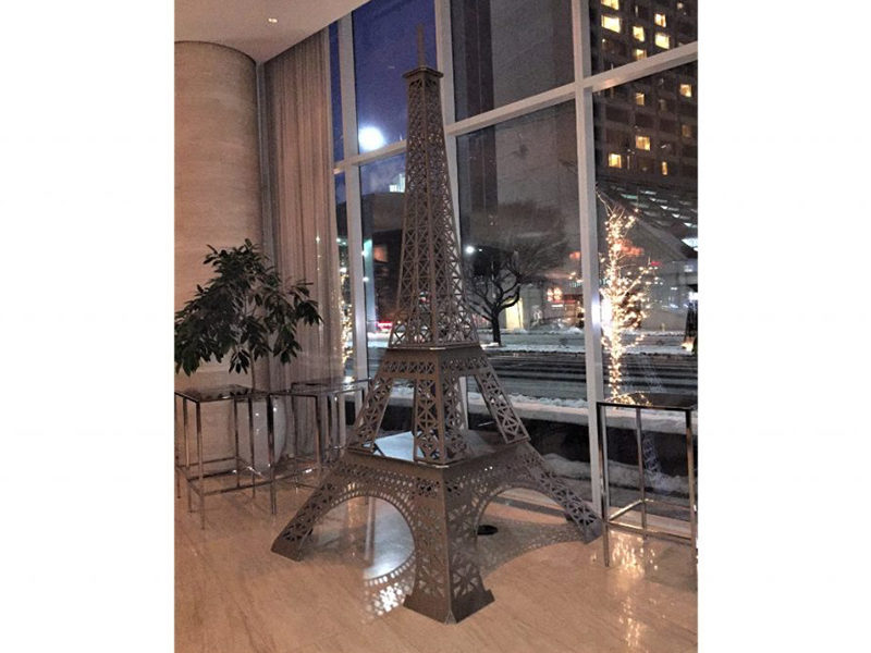 Eiffel Tower standing tall at an event.