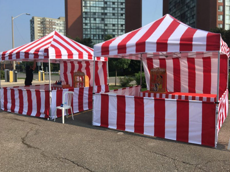 Two Carnival Tent rentals set up for carnival event.