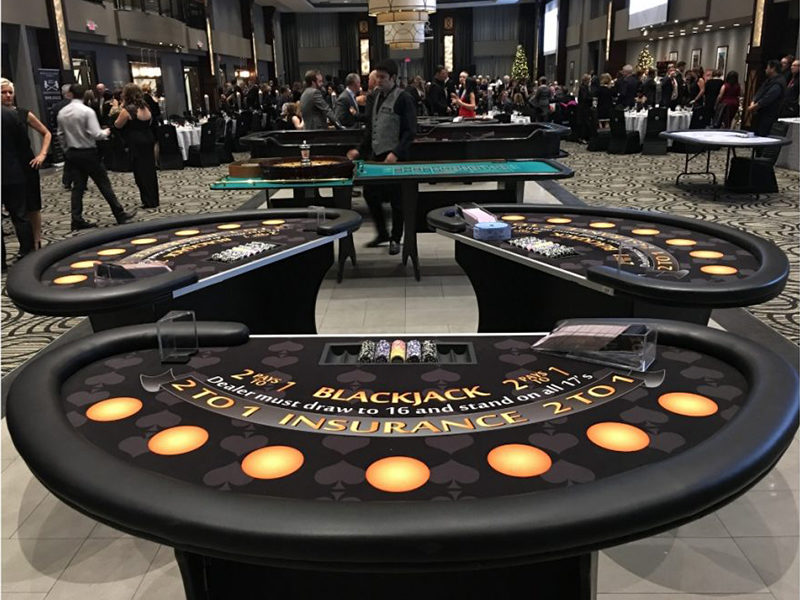 Blackjack Table Rental In Toronto | Abbey Road Entertainment