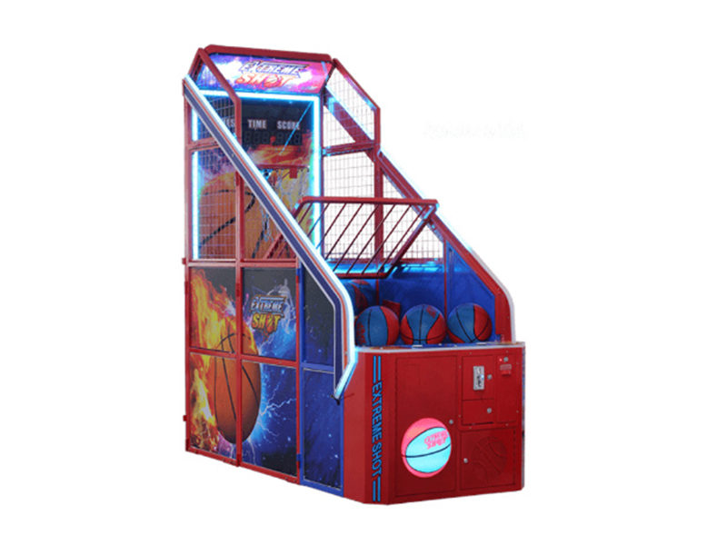 Extreme Shot Basketball arcade rental in Toronto - side view.