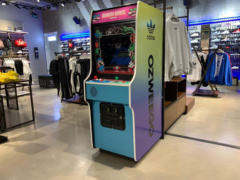 Mario Bros Arcade Rental custom branded.