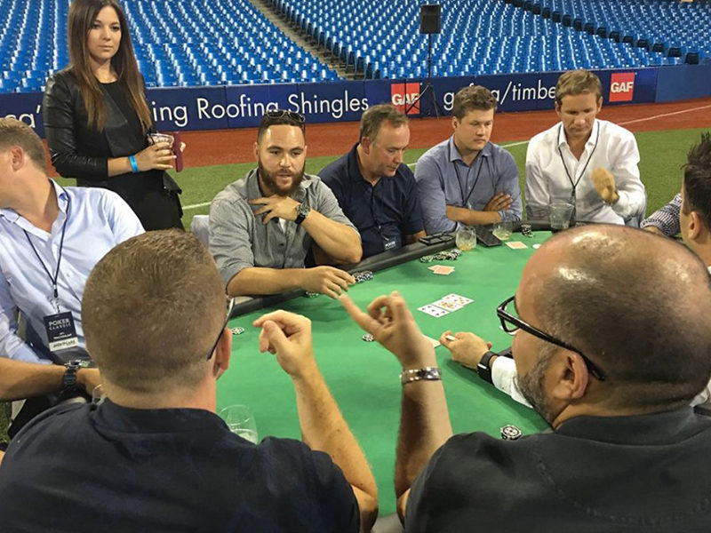 People playing poker.