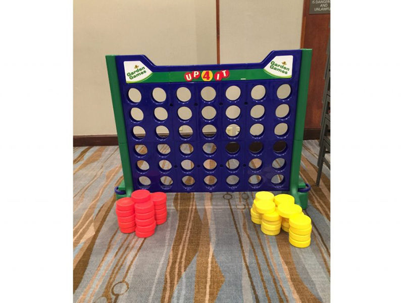 Giant Connect Four rental set up 2.
