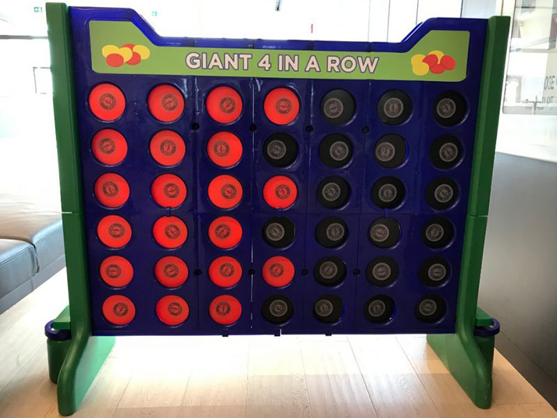 Giant Connect Four rental set up.