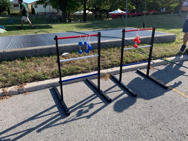 Ladder Ball rental at an outside event.