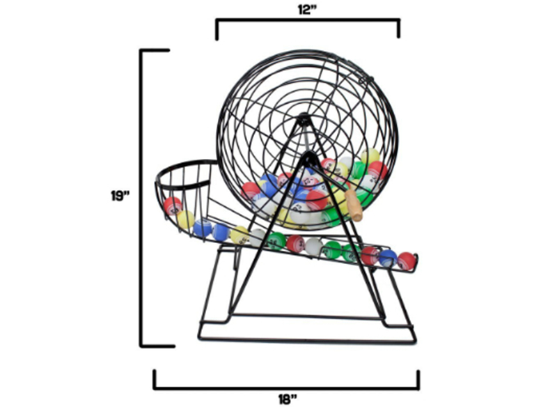 Bingo Game rental dimensions.