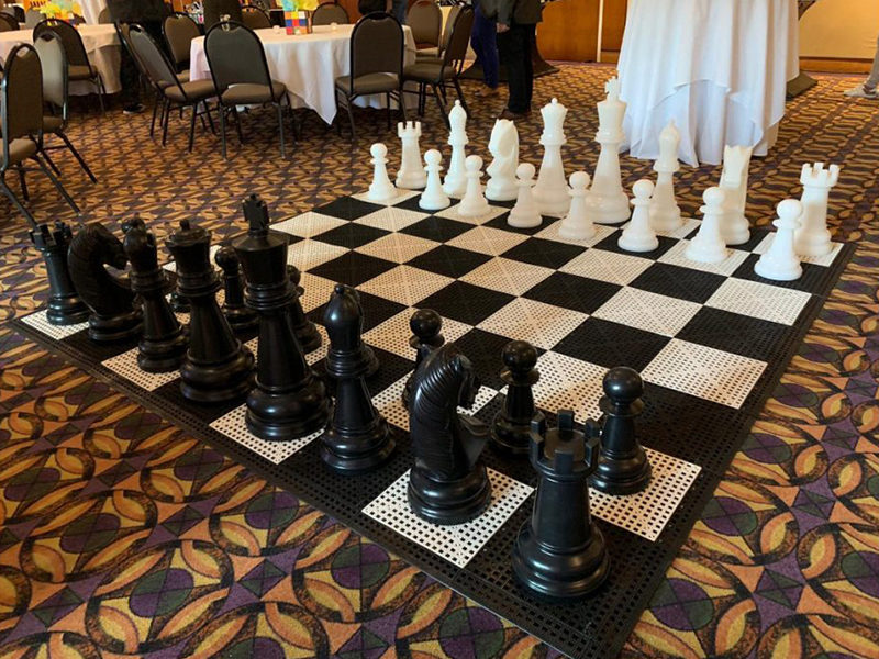 High End Giant Chess rental at Wedding in Toronto.