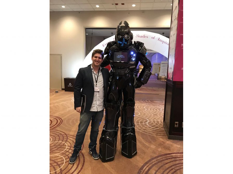 Giant LED Robot Performer photo 2