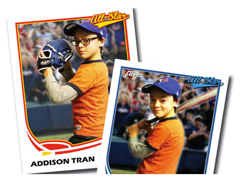 Two kids sports card examples.