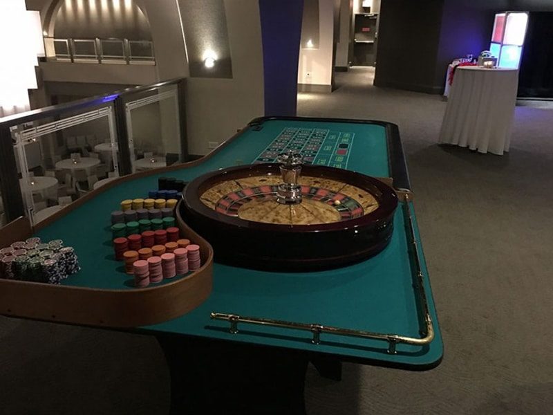 Authentic Roulette Table rental in Toronto.