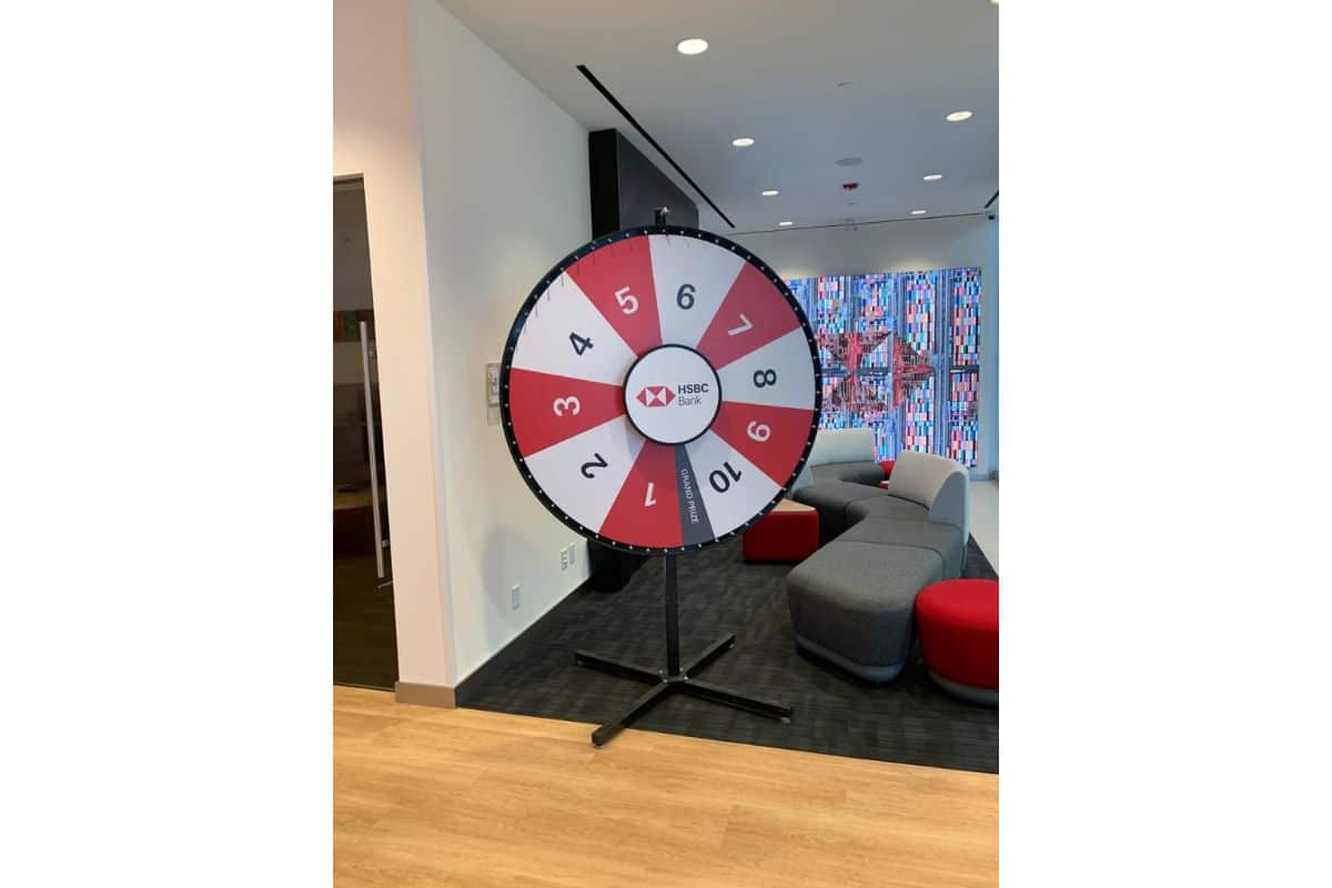 60″ Prize Wheel Rental Including Full Wrap