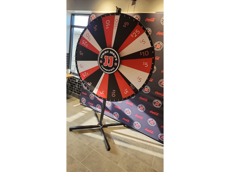 60″ Prize Wheel Rental Including Full Wrap
