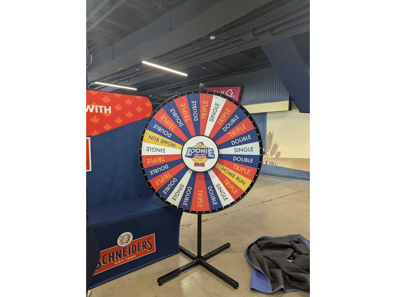 60″ Prize Wheel Rental Including Full Wrap