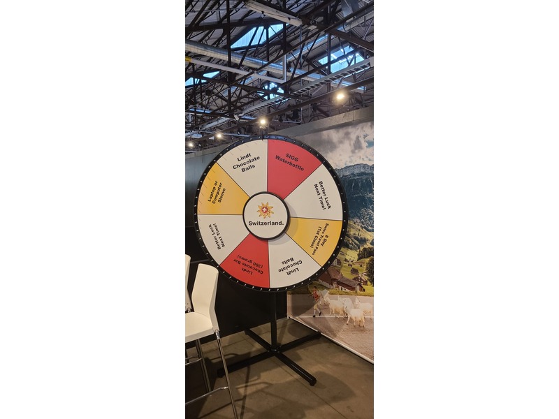 60″ Prize Wheel Rental Including Full Wrap