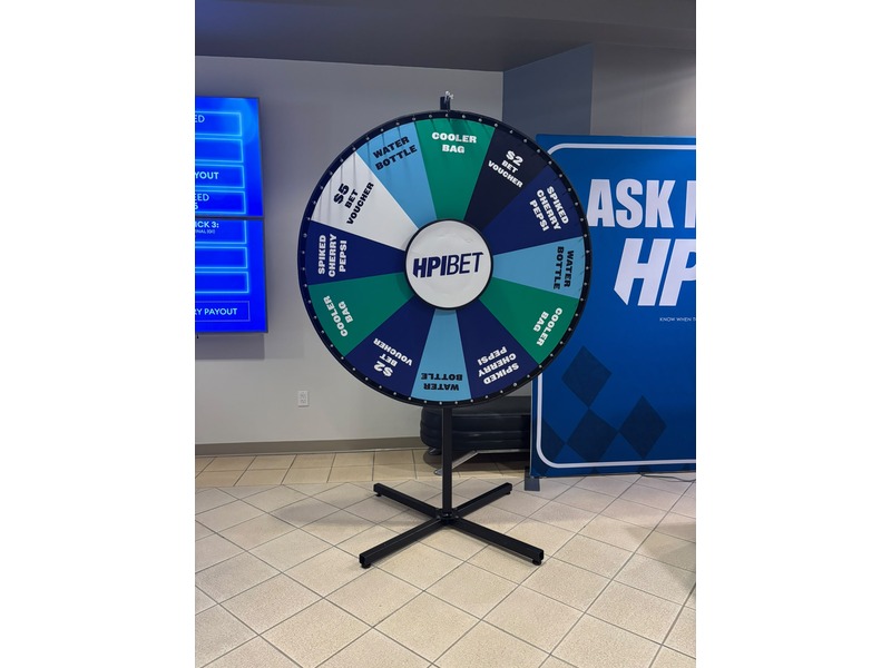 60″ Prize Wheel Rental Including Full Wrap