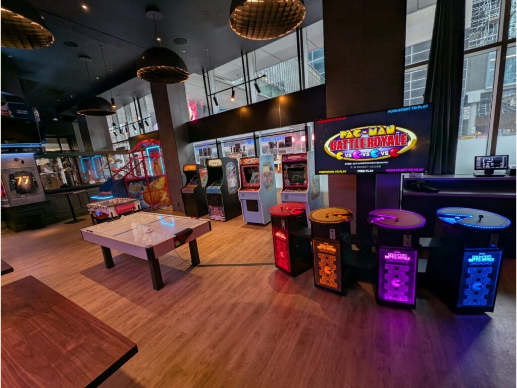 Interactive birthday party rentals set up inside a Toronto venue