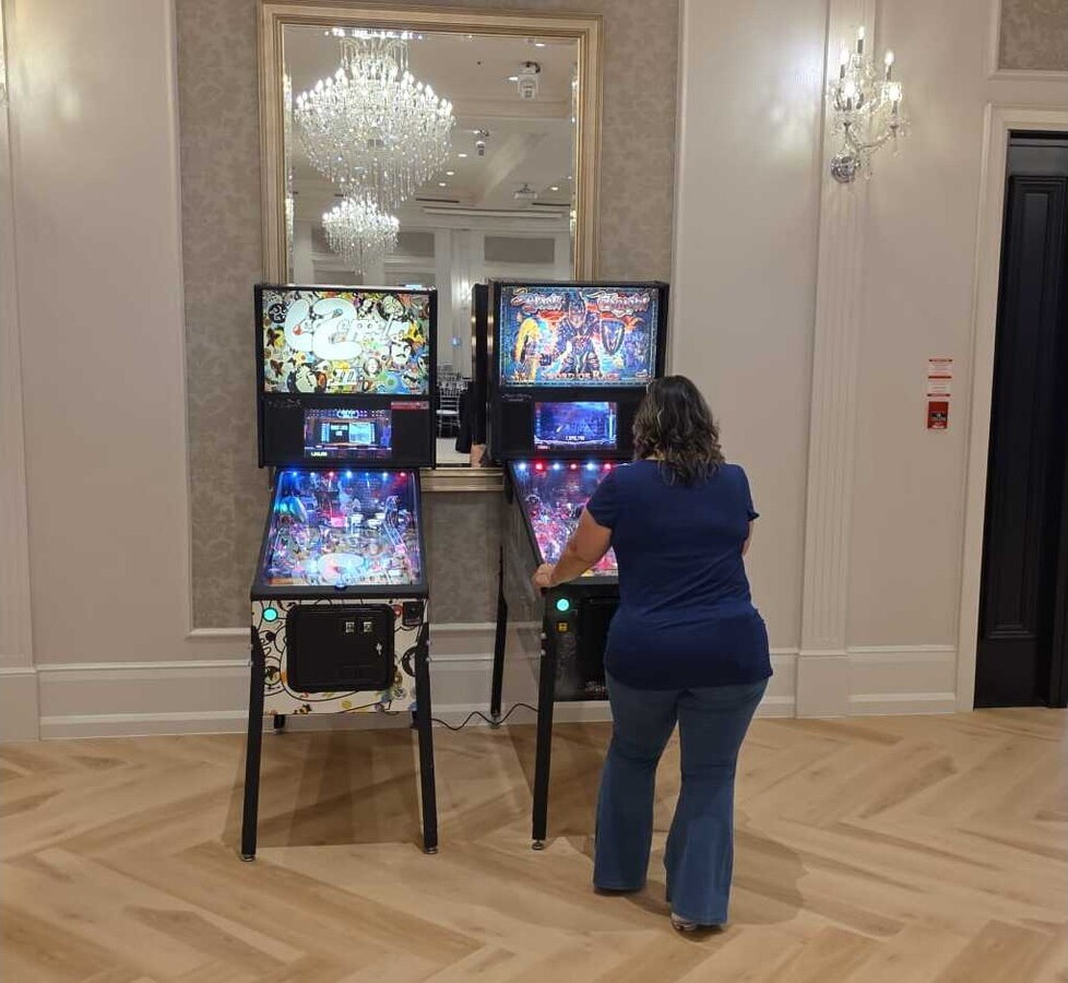 Adult birthday party with arcade, casino and social entertainment