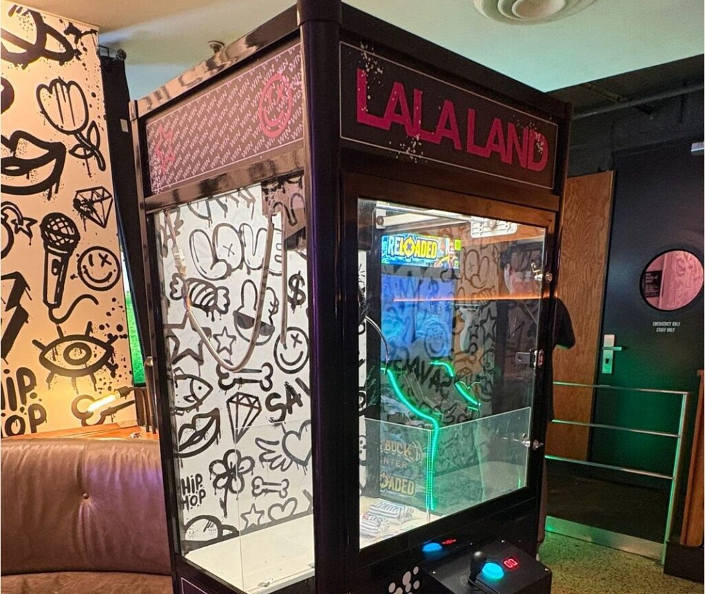 Arcade machines used as set dressing for a Toronto film production