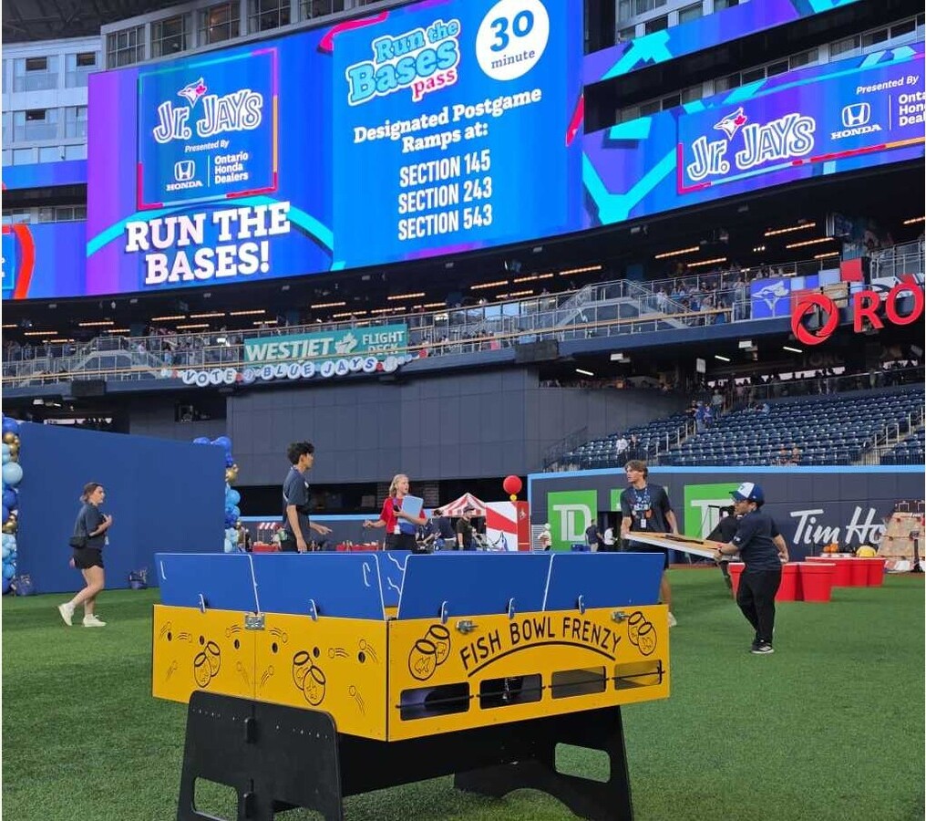Carnival games and décor supplied for a film set