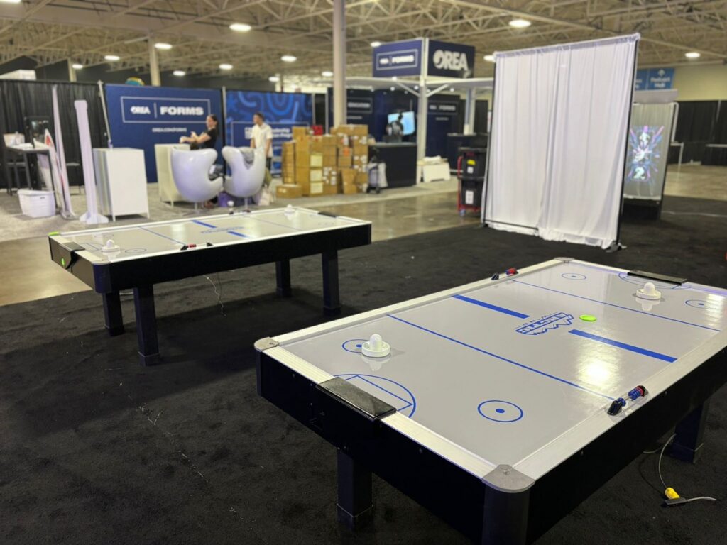 Camera-ready entertainment props for a commercial production