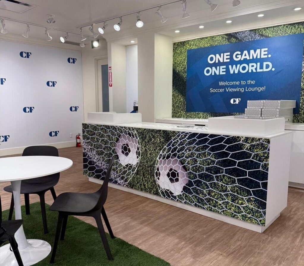 Custom-branded trade show rental with prize and contest elements