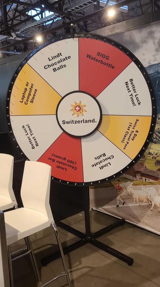 Promo prize wheel for Lindt
