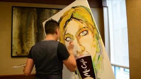 Live Painting on a Spinning Easel photo 3